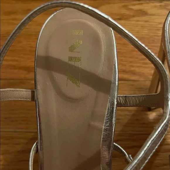 Elegant Silver Strappy Heels - Picture 2 of 5